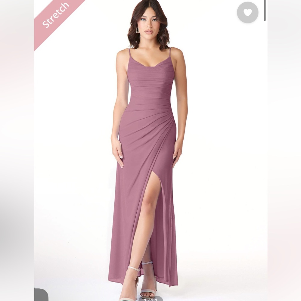 Azazie Mauve Maxi Dress